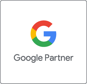 Google Partner badge with the Google logo above the words 'Google Partner'